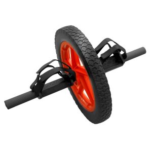 Exercise wheel handles and feet