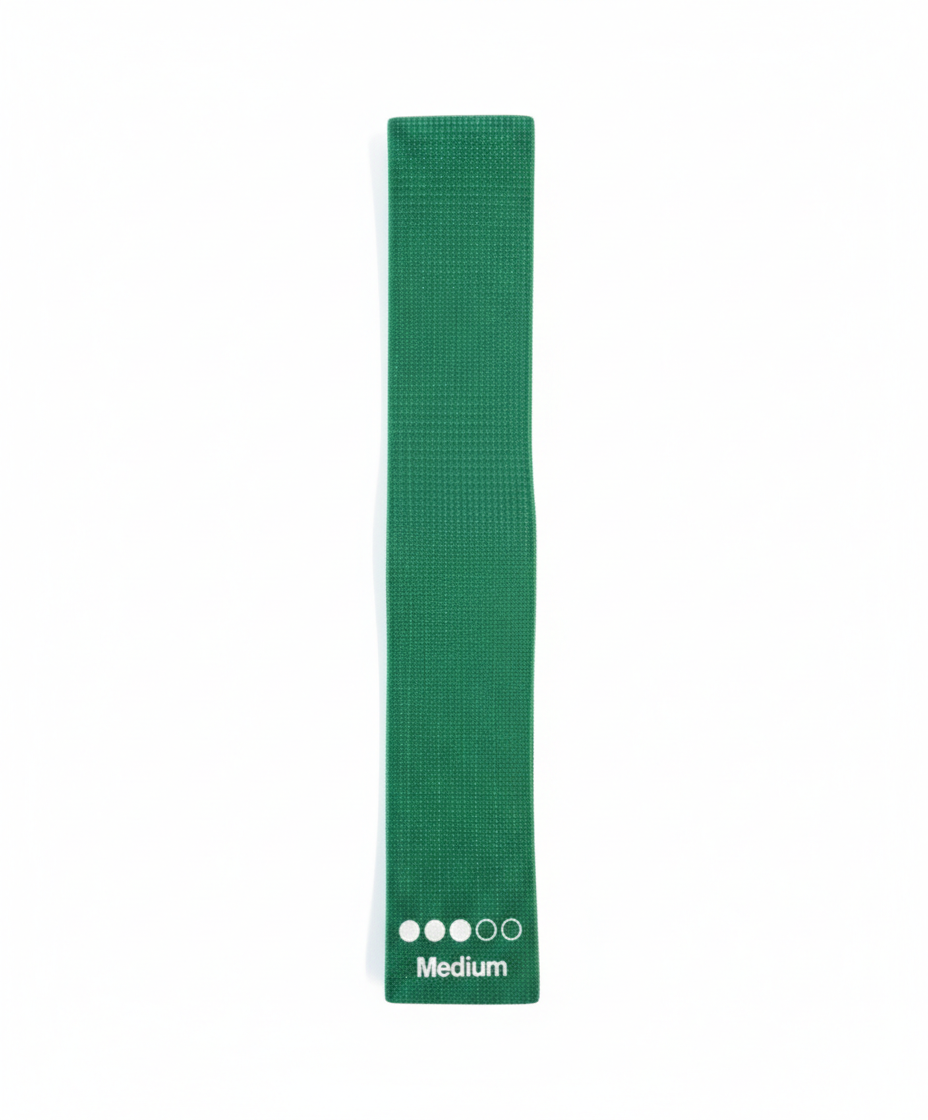 BE1792 - Textile Elastic Rings Green