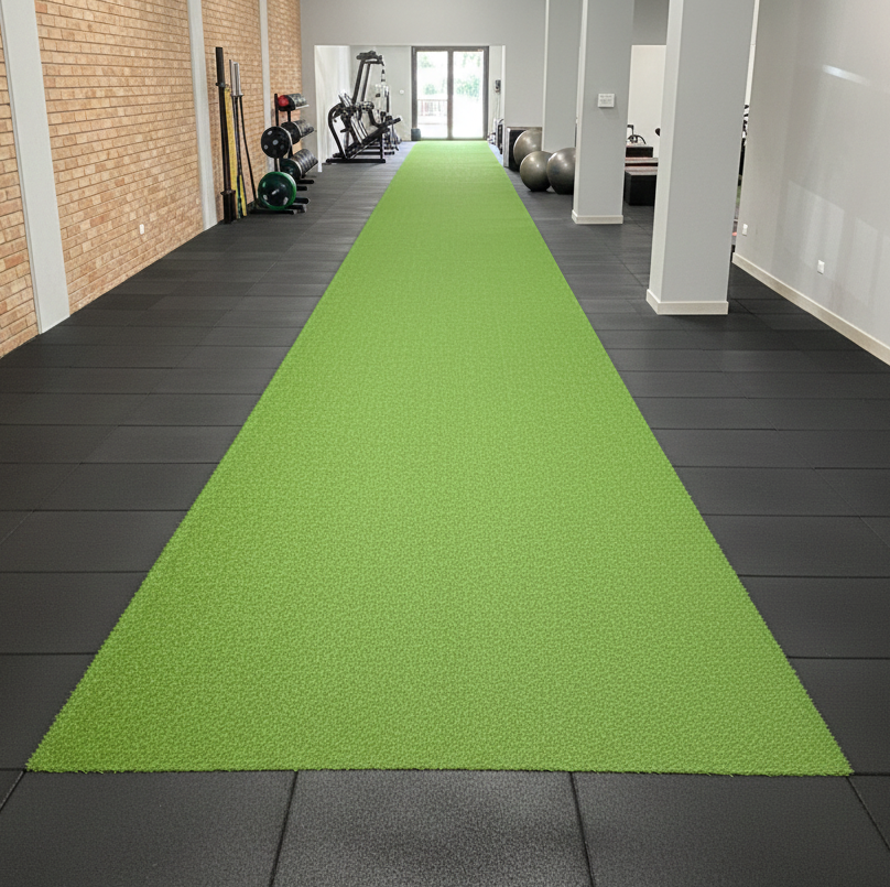 Erba Sintetica Palestra Dettaglio Fibra Spart Fitness Erba sintetica palestra 12mm dettaglio fibra alta densità