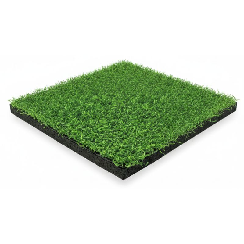 Flooring Rubber Tile with Grass Green