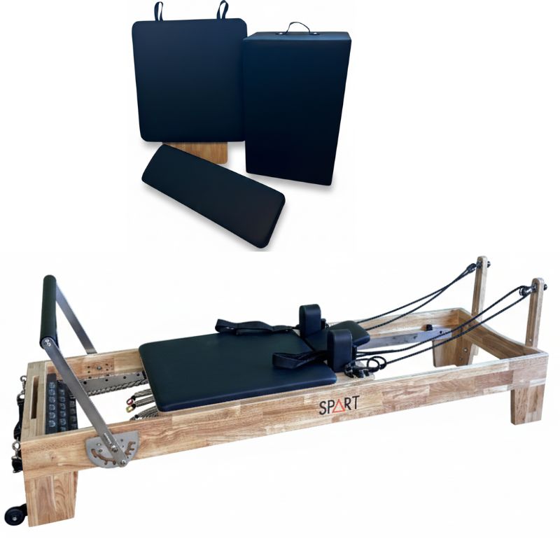 Pilates Reformer PLT010 Spart Fitness Pilates Reformer professionale PLT010 in legno con sistema a molle per studio Pilates