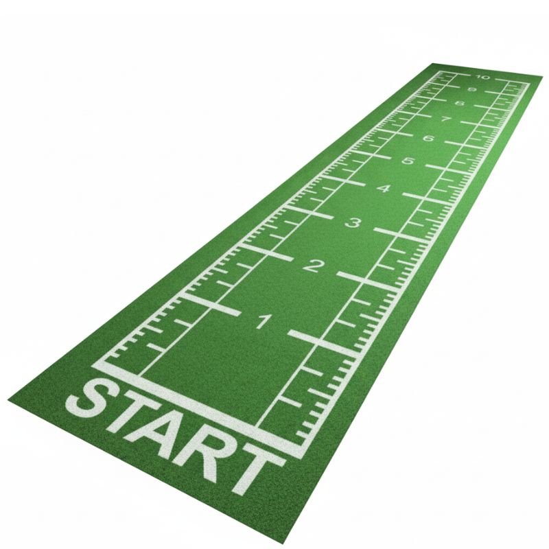 Erba sintetica con numeri e start