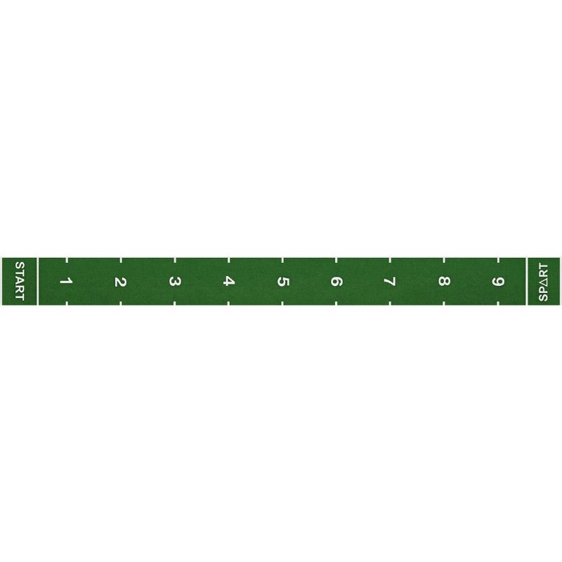 erba-sintetica-numeri-palestra-verde Corsia in erba sintetica verde da 1x12,5 metri con numeri da 1 a 9 e demarcazioni di avvio